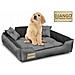 Cuccia per cani 75x65 cm personalizzata con cuscino impermeabile grigio - Foto miniatura 4