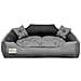 Cuccia per cani 75x65 cm personalizzata con cuscino impermeabile grigio - Foto miniatura 3
