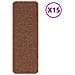Tappetini Antiscivolo per Scale 15 pcs Giallo 60 x 25 cm PP - Foto miniatura 1
