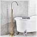 Rubinetto per vasca da bagno indipendente, Blackswan, tipo M65, modello oro lucido, misura 120 cm - Foto miniatura 2