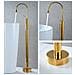 Rubinetto per vasca da bagno indipendente, Blackswan, tipo M65, modello oro lucido, misura 120 cm - Foto miniatura 4