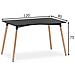 Tavolo da pranzo Adria 80x120 cm, nero - Foto miniatura 1