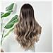 Parrucca Lunga Ombre Marrone Ricci Con Frangia - Capelli Sintetici Termoresistenti Per Feste & Uso Quotidiano - Foto miniatura 3
