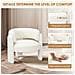 Sedia /divano Design Minimalista Valorizza Il Tuo Arredamento Moderno E Trendy, Bianco - Foto miniatura 4