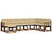 Set di divani da esterno con cuscino 8 pcs Naturale e Beige - Foto miniatura 1