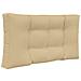 Cuscino per divano da esterno 3 pcs Beige Poliestere - Foto miniatura 5