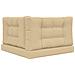 Cuscino per divano da esterno 3 pcs Beige Poliestere - Foto miniatura 7