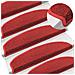 Tappetini per scale autoadesivi 15 pcs Rosso 80 x 24,5 x 3,5 cm - Foto miniatura 2