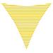 Vela da ombra solare Giallo e Bianco 4,5 x 4,5 x 4,5 m - Foto miniatura 1