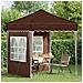 Tenda per feste a pop-up 195 x 195 x 245 cm Marrone - Foto miniatura 3