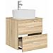 Mobile Lavabo da Parete Rovere Sonoma 49,5 x 44,5 x 65 cm - Foto miniatura 2