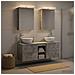 Set di mobili per il bagno 5 pcs Grigio Cemento - Foto miniatura 2