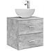 Set di mobili per il bagno 5 pcs Grigio Cemento - Foto miniatura 5