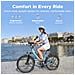 P275 SE Bicicletta elettrica urbana 27,5 pollici motore posteriore 250W, sensore di coppia 42Nm, autonomia fino a 100 km, batteria 36V 13Ah, freni idraulici, forcella anteriore ammortizzata, con App Bluetooth, Blu - Foto miniatura 4