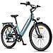 P275 SE Bicicletta elettrica urbana 27,5 pollici motore posteriore 250W, sensore di coppia 42Nm, autonomia fino a 100 km, batteria 36V 13Ah, freni idraulici, forcella anteriore ammortizzata, con App Bluetooth, Blu - Foto miniatura 1