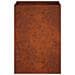 Vaso da giardino 2 pz Ruggine 50 x 50 x 75 cm Acciaio Corten - Foto miniatura 5