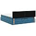 Letto ottomano con materasso Blu Scuro 200 x 200 cm Velluto - Foto miniatura 9
