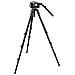 Treppiede con Testa a Fluida e Borsa Imbottita Altezza Max 203 cm Nero 509HD. 536K - Foto miniatura 2