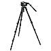 Treppiede con Testa a Fluida e Borsa Imbottita Altezza Max 203 cm Nero 509HD. 536K - Foto miniatura 1