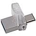 Chiavetta USB 64 GB DataTraveler MicroDuo 3C Interfaccia USB 3.1 Colore Argento - Foto miniatura 1