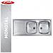 Lavello Acciaio Inox A Incasso, 2 Vasche, 116x50 Sinistro - Foto miniatura 1