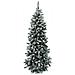 Albero Di Natale Innevato Modello Monterey Slim H. 180 Cm - Foto miniatura 1