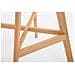 Sgabello Design Cannes in Similpelle E Polipropilene I Sgabello Bar Telaio in Legno di Quercia I Sedia Cucina con Poggiapiedi Bianco Natura - Foto miniatura 4