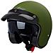 Casco Moto Jet Cafe Racer Omologato Ece 22-05 Parasole Scooter Verde Opaco Xs - Foto miniatura 3