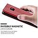 Custodia Compatibile Con Htc U Ultra In Rosso Mela - Coperchio Protettiva Con Chiusura Magnetica, Funzione Stand E Tasca Per Le Carte - Foto miniatura 7