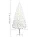 Albero di Natale Artificiale con Aghi Realistici Bianco 180 cm - Foto miniatura 5