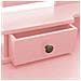 Tavolo Da Trucco E Sgabello Rosa 100x40x146cm Legno Paulownia - Foto miniatura 2