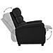 Poltrona Reclinabile Elettrica Nera in Similpelle - Foto miniatura 3