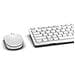 KM636 Tastiera Wireless Bluetooth USB Batteria Plastica Colore Bianco (Layout Tedesco)  - Foto miniatura 3