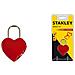 Heart Shaped Padlock, Combination lock, Gate, Self storage, Storage locker, Rosso, Acciaio inossidabile, Nichel, Zinco, Acciaio, Rotondo - Foto miniatura 1