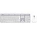 Tastiera USB KBSCGR  (Layout Francese) Colore Grigio - Foto miniatura 3