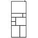 Parete Doccia Walk-in In Vetro Trasparente Esg Nera 80x195 Cm - Foto miniatura 3
