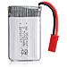 4 Pezzo Batteria Lipo Ricaricabile (3.7 V 750mah) Per Rc Droni Quadricotteri Mjx X300c X400 X800 + Caricatore - Foto miniatura 2
