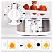Eb35 Cuoci Uova Elettrico Automatico Bolliuova 350w Bollitore A Vapore Mini Vaporiera Elettrica 1-7 Uova Termostato Timer Uova Sode / Dure / Medie / Alla Coque - Dosatore E Ago Fora-uova - Foto miniatura 4