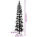 Albero Natale Artificiale Sottile A Metà E Supporto Nero 180 Cm - Foto miniatura 3