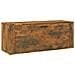 Scarpiera A Muro Rovere Fumo 100x35x38cm In Legno Multistrato - Foto miniatura 2