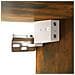 Scarpiera A Muro Rovere Fumo 100x35x38cm In Legno Multistrato - Foto miniatura 10