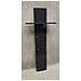 Mobile Da Ingresso Omer, Entratina Moderna Multifunzione, Armadietto Multiuso Per Atrio, 100% Made In Italy, Cm 50x27h140, Antracite Lucido - Foto miniatura 1