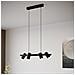 Lampadario Industrial Gatuela 1 4 Luci Acciaio Nero - Foto miniatura 1