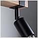 Lampada Da Soffitto Zuca 2 Nero Sl. 1296 - Moderno Lampade Da Soffitto Legno Nero 14x38x15 Cm - Foto miniatura 4