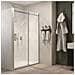 Porta Doccia Scorrevole Calla S116 Cristallo 6 Millimetri Chrome *** Misure : 167-169xh195 Cm Trasparente - Foto miniatura 1