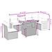 Set Divani Da Giardino Con Cuscini 7pz Nero Polyrattan - Foto miniatura 2
