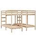 Giroletto Castello Triplo 140x200/70x140cm Legno Massello Pino - Foto miniatura 6