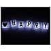 Catena Luminosa Cinema Light Box Frasi Striscia 20 Luci LED 90 Lettere - Foto miniatura 2