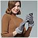 Guanti In Pelle Scamosciata Da Donna Touchscreen Calore Invernale Grey - Foto miniatura 2