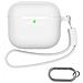 Custodia Per Airpods Con Portachiavi E Accessori White  Airpods 1/2 - Foto miniatura 1